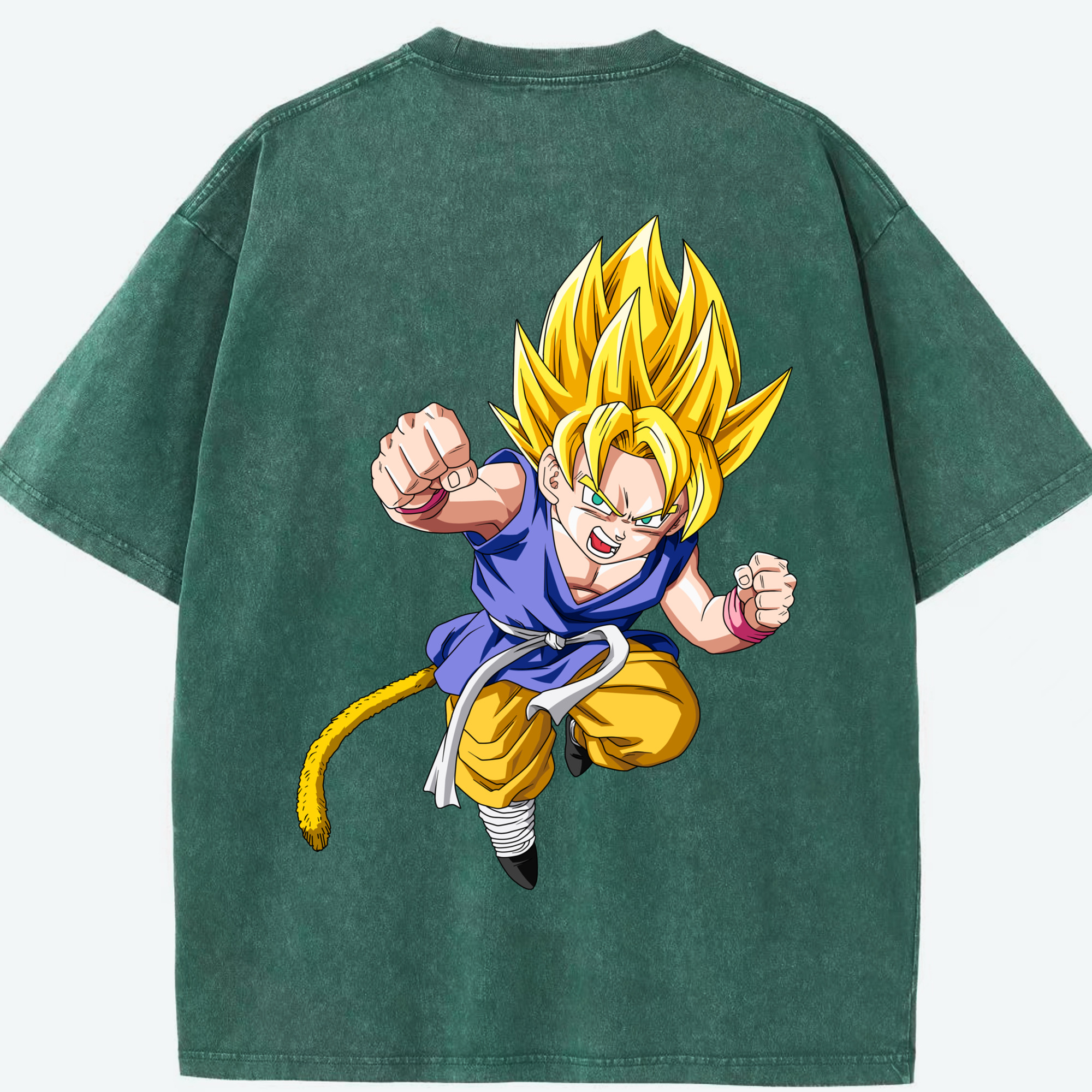 （画像用） ドラゴンボール ベジット DRAGON BALL Vegetto 綿100% ヴィンテージ風 半袖Tシャツ（背面プリント）